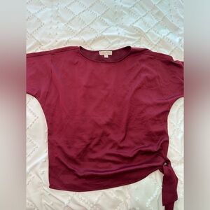 Michael Kors Boxy Blouse with Waist Tie Size XS